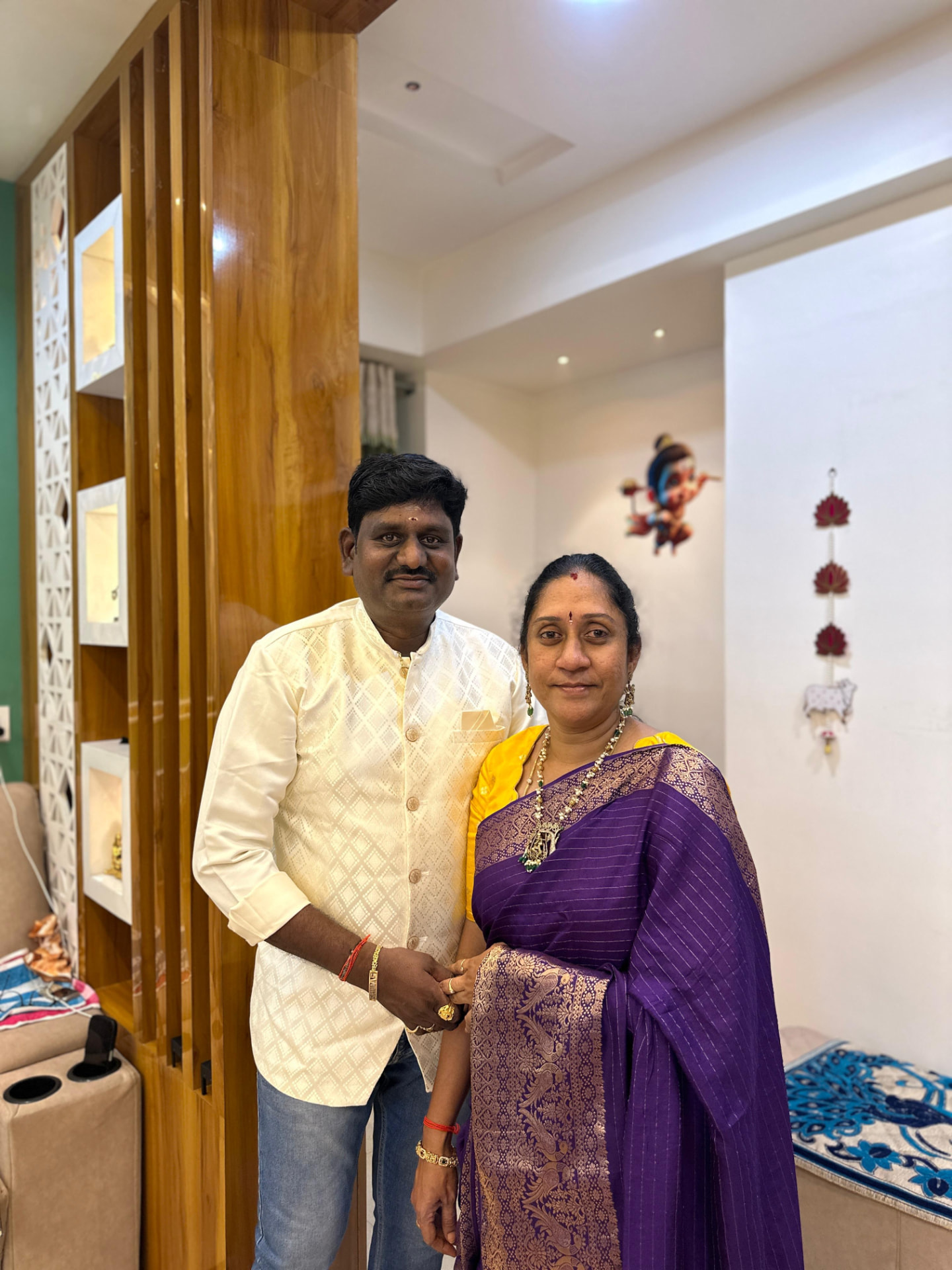 Mandava Srinivas and Mandava Bhargavi, founders of MS Gold Naturals